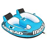 Airhead Mach 2 | 1-2 Rider Towable Tube for Boating Tubo remolcable, Azul, Talla única